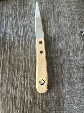 HOAN vintage Serrated grapefruit  Knife - Natural wood handle